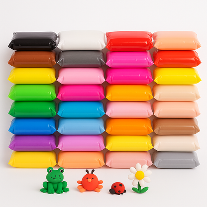 Lufttorkande lera - 12 färger (per paket)